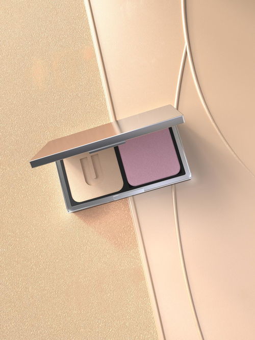 簡約清新 美妝日用百貨的抽象空間渲染